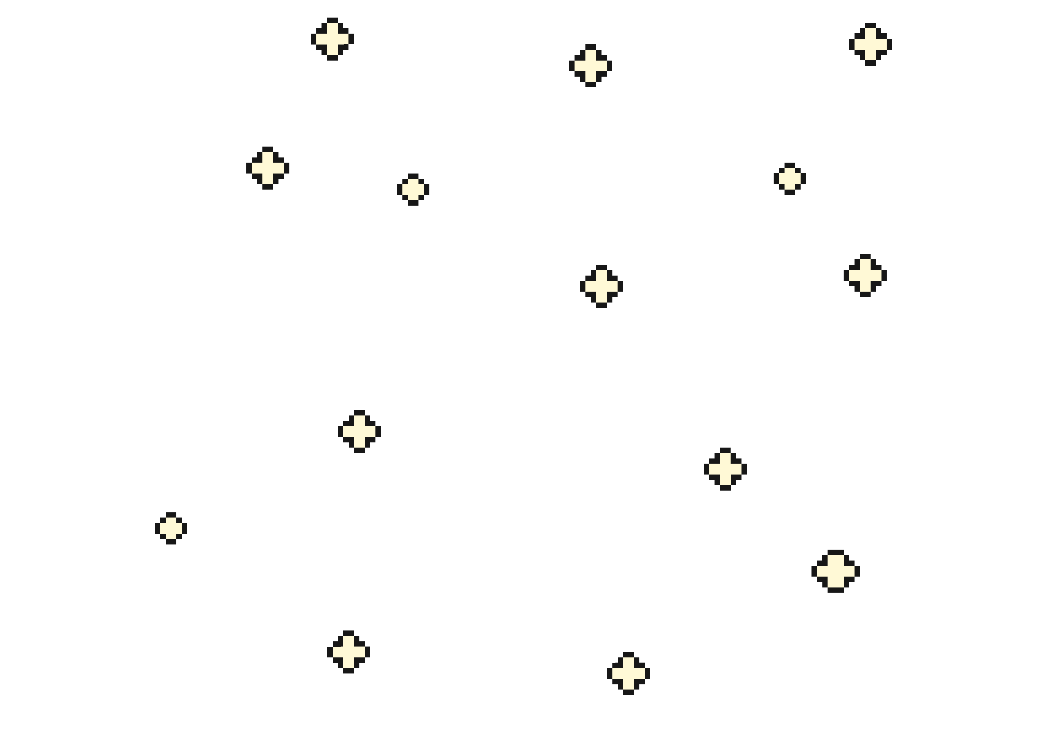 yellow pixels stars