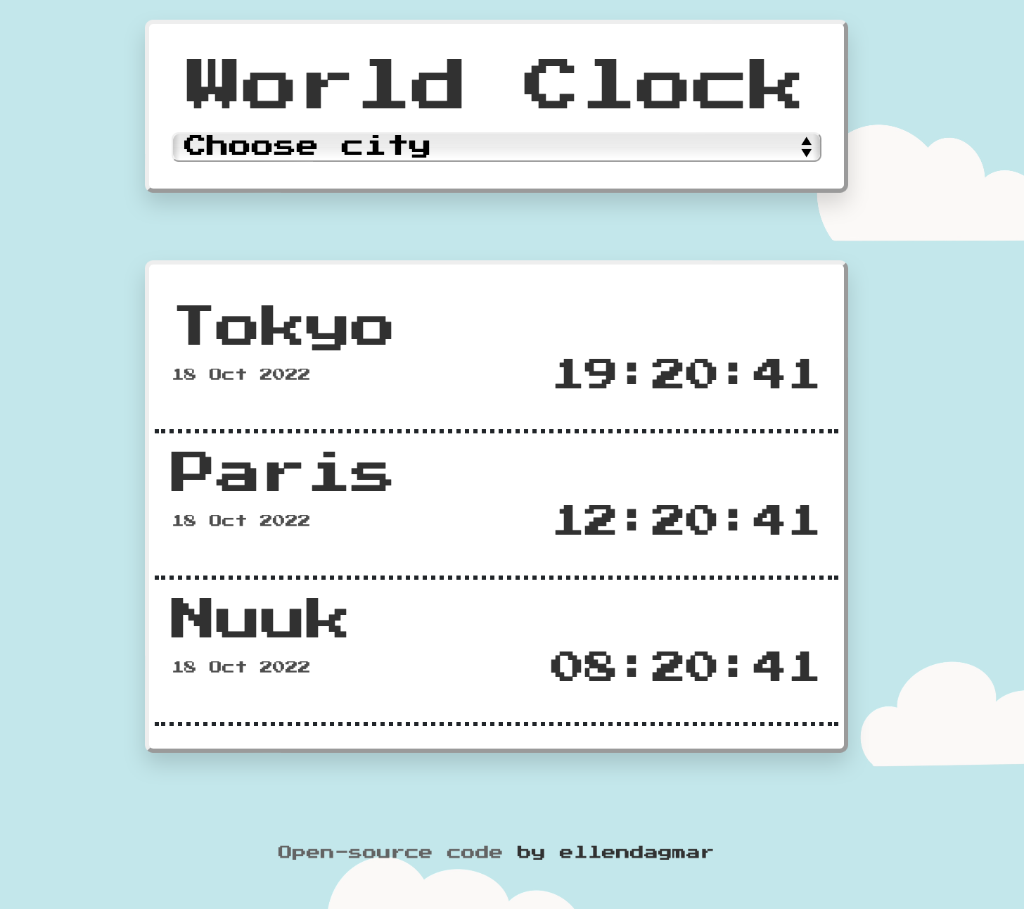 Picture of the World Clock App